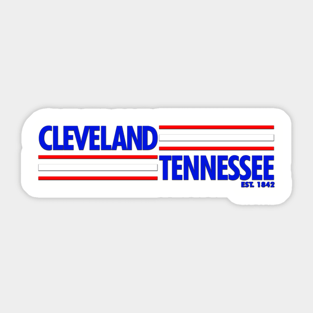 Cleveland Tennessee - Straight Sticker by BigOrangeShirtShop